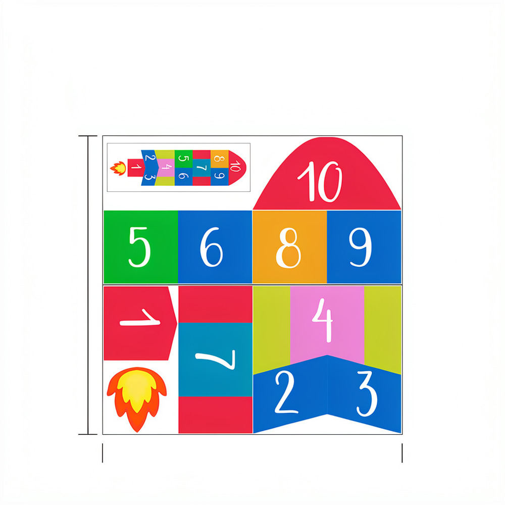 ملصق حائط على شكل صاروخ تعليمي - مراجعة Kids Education Activities وسعره